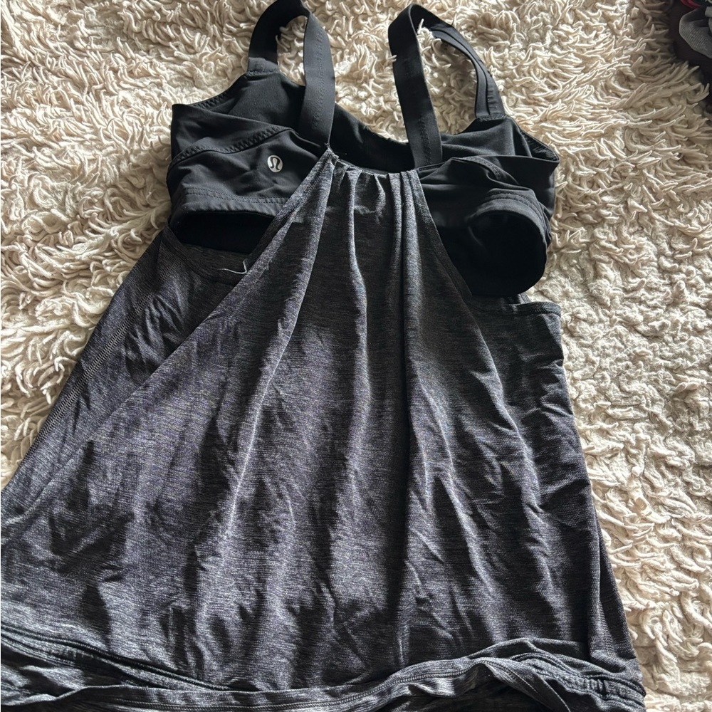 Lululemon biker/yoga tank top